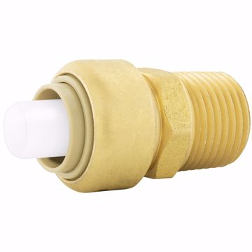 Picture of 1/2" x 1/2" MPT PlumBite® Push On Adapter, Bag of 1