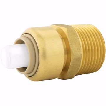 Picture of 3/8" x 1/2" MPT PlumBite® Push On Reducing Adapter, Bag of 1