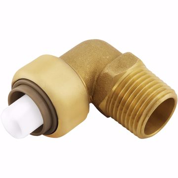 Picture of 1/2" MPT PlumBite® Push On 90° Elbow Adapter, Bag of 1