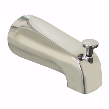 Picture of 1/2" CTS Chrome Plated Slide Connection Diverter Spout with Base Connection