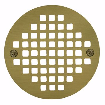 Picture of 5" Polished Brass Round Cast Coverall Strainer