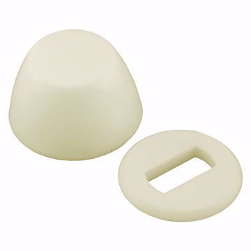 Picture of Bulk Pack of Bone Round Closet Bolt Caps with Washer, 100 pcs.
