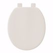 Picture of Bone Standard Plastic Toilet Seat, Closed Front with Cover, Round