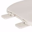 Picture of Bone Standard Plastic Toilet Seat, Closed Front with Cover, Round