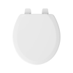 Picture of White Deluxe Molded Wood Toilet Seat, Closed Front with Cover, Round