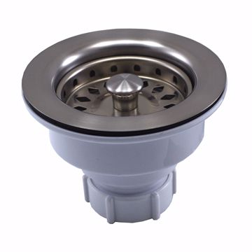 Picture of Brushed Stainless Plastic Body Basket Strainer