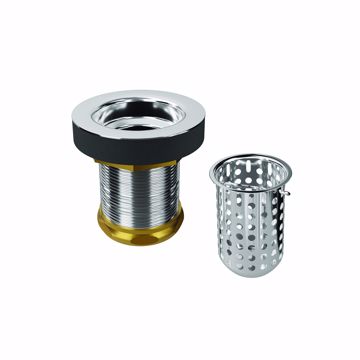 Picture of Chrome Plated Brass Junior Basket Strainer with Deep Cup
