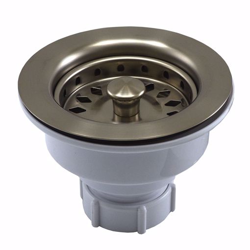 Picture of Brushed Nickel Plastic Body Basket Strainer