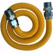 Picture of 1" OD (3/4" ID) X 36" Long, 3/4" Male Pipe Thread X 3/4" Male Pipe Thread, Yellow Coated Corrugated Stainless Steel Gas Connector