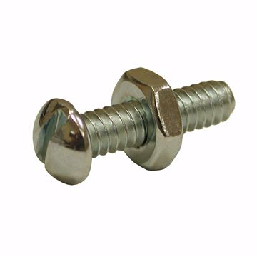 Picture of 1/4" x 3/4" Stove Bolt with Nut, 100 pcs.