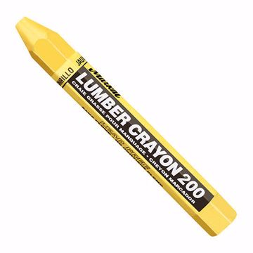Picture of Yellow Lumber Crayon, Carton of 12