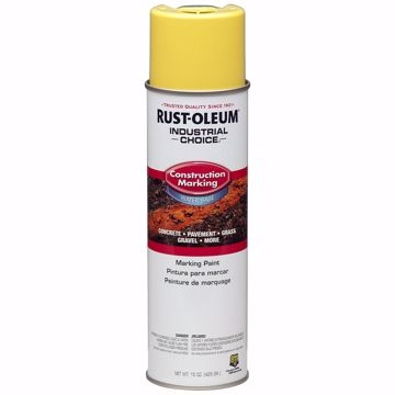 Picture of Hi Visibility Yellow Rustoleum® Industrial Choice® Construction Marking Paint, Carton of 12