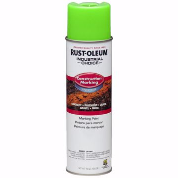 Picture of Fluorescent Green Rustoleum® Industrial Choice® Construction Marking Paint, Carton of 12