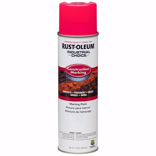 Picture of Fluorescent Pink Rustoleum® Industrial Choice® Construction Marking Paint, Carton of 12