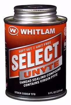Picture of 1/2 Pint, Whitlam "Select Unyte" Teflon Pipe Joint Compound, Carton of 24