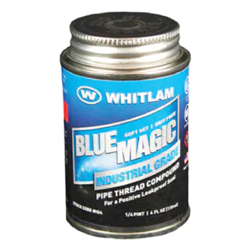 Picture of 1/4 Pint, Whitlam "Blue Magic" Pipe Joint Compound, Carton of 24
