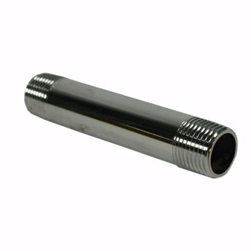 Picture of 1/2" x 24" Chrome Plated Brass Pipe Nipple
