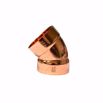 Picture of 1-1/4" C x C Wrot Copper DWV 45º Elbow
