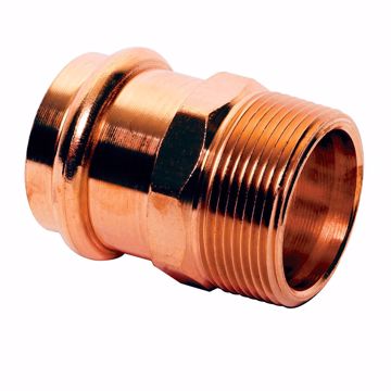 Picture of 1-1/4" x 1-1/4" Copper Press x MPT Male Adapter
