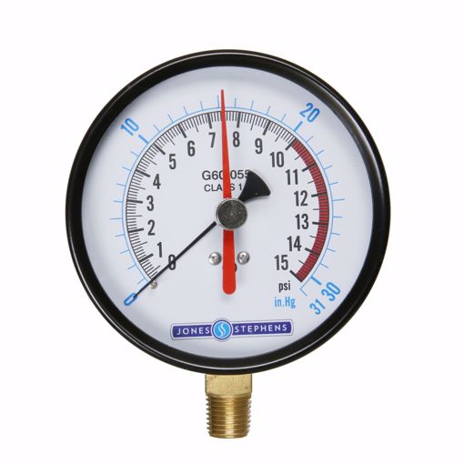 Picture of 4" 15 psi Dual Scale Gas Test Gauge