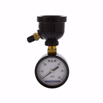 Picture of 2" 60 psi Gas Test Gauge Assembly, Bell Style with 1" Connection