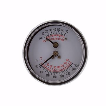 Picture of 2-7/8" 75 psi Dual Scale Boiler Gauge