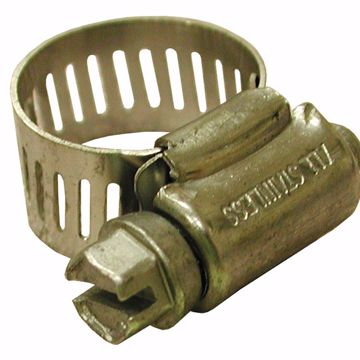 Picture of 7/16" - 1" Gear Clamp with 1/2" Band, All Stainless, Box of 10
