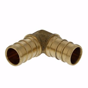 Picture of 1/2" F1807 Brass PEX 90° Elbow, Bag of 100