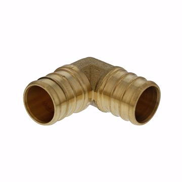 Picture of 3/4" F1807 Brass PEX 90° Elbow, Bag of 50