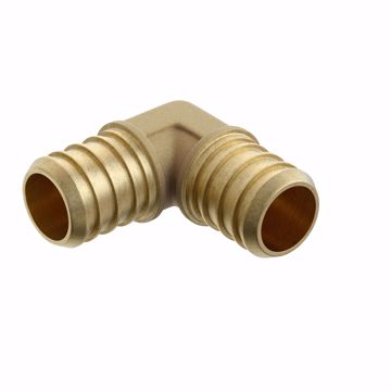Picture of 1" F1807 Brass PEX 90° Elbow, Bag of 25