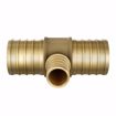 Picture of 1" x 1" x 1/2" F1807 Brass PEX Reducing Tee, Bag of 25