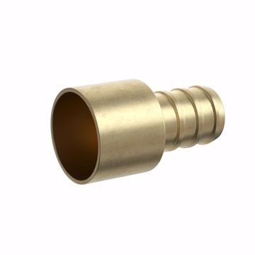 Picture of 3/4" F1807 Brass PEX Female Sweat Adapter, Bag of 25