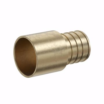 Picture of 1" F1807 Brass PEX Male Sweat Adapter, Bag of 25