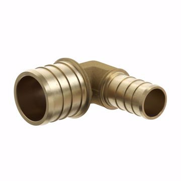 Picture of 3/4" x 1/2" F1807 Brass PEX 90° Elbow, Bag of 50
