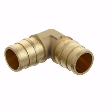 Picture of 1/2" F1960 Brass PEX 90° Elbow, Bag of 25
