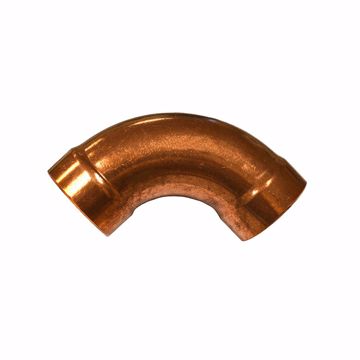 Picture of 1-1/2" C x C Wrot Copper DWV Long Turn 90º Elbow