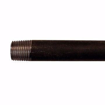 Picture of 1/2" x 18" Readycut Black Pipe