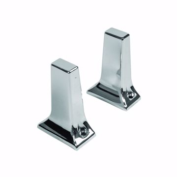 Picture of 3/4" Chrome Plated Exposed Mount Tower Post Towel Bar Brackets, 1 Pair