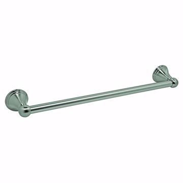 Picture of 18" Brushed Nickel Concealed Mount Towel Bar with Bell Posts