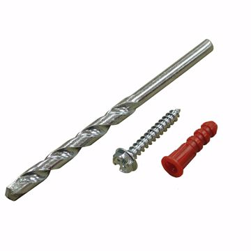 Picture of Anchor Bolt Kit - Anchors, #10 x 1-1/4" Hex Head Screws, 1/4" Drill Bit