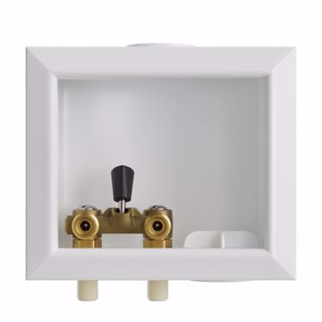 Picture of Washing Machine Box, Right Outlet with Single Lever Valve, 1/2" CPVC Connection