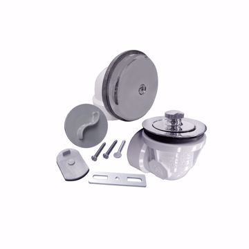 Picture of Chrome Plated One-Hole Lift and Turn Bath Waste Kitwith Test Kit, Standard Half Kit, PVC