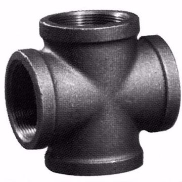 Picture of 1-1/4" Black Iron Cross, Banded
