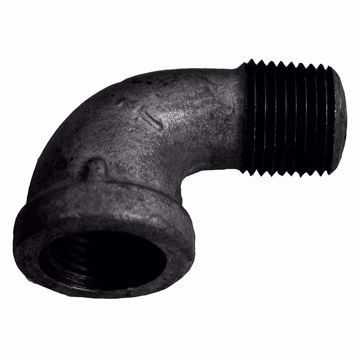 Picture of 1/8" Black Iron 90° Street Elbow, Banded