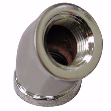 Picture of 1/2" Chrome Plated Bronze 45° Elbow