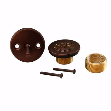 Picture of Old World Bronze Two-Hole Trip Lever Tub Drain Trim Kit