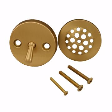 Picture of Brushed Bronze Two-Hole Trip Lever Tub Drain Trim