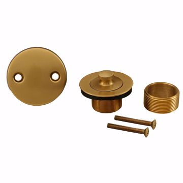 Picture of Brushed Bronze Two-Hole Lift and Turn Tub Drain Trim Kit