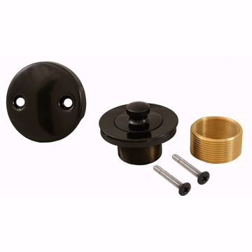 Picture of Black Two-Hole Lift and Turn Tub Drain Trim Kit