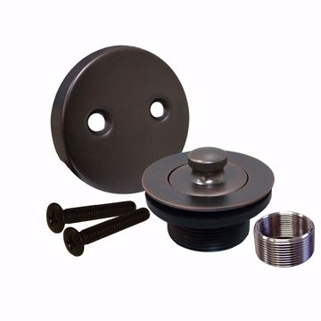Picture of Oil Rubbed Bronze Two-Hole Lift and Turn Tub Drain Trim Kit